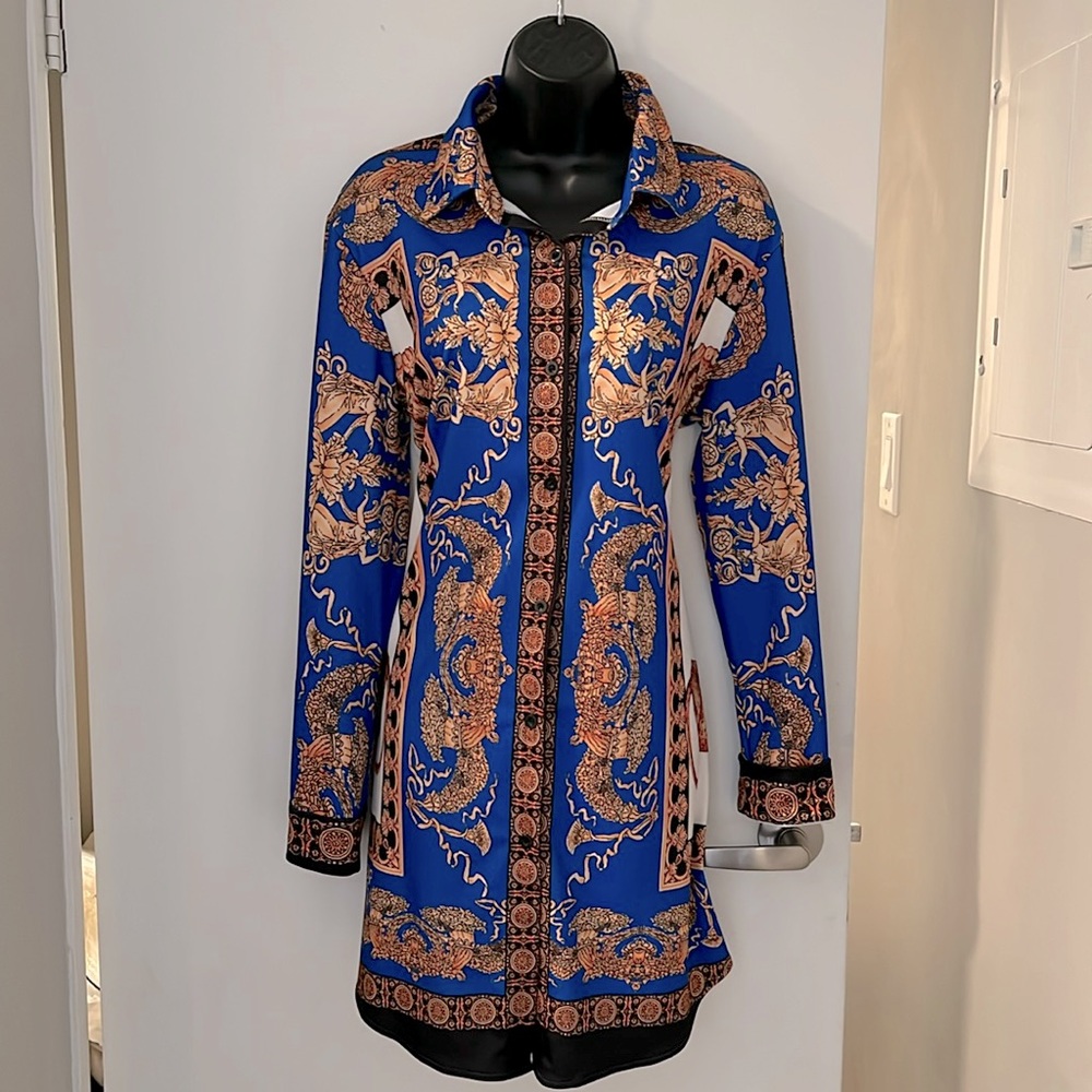Royal Blue Greek Dress